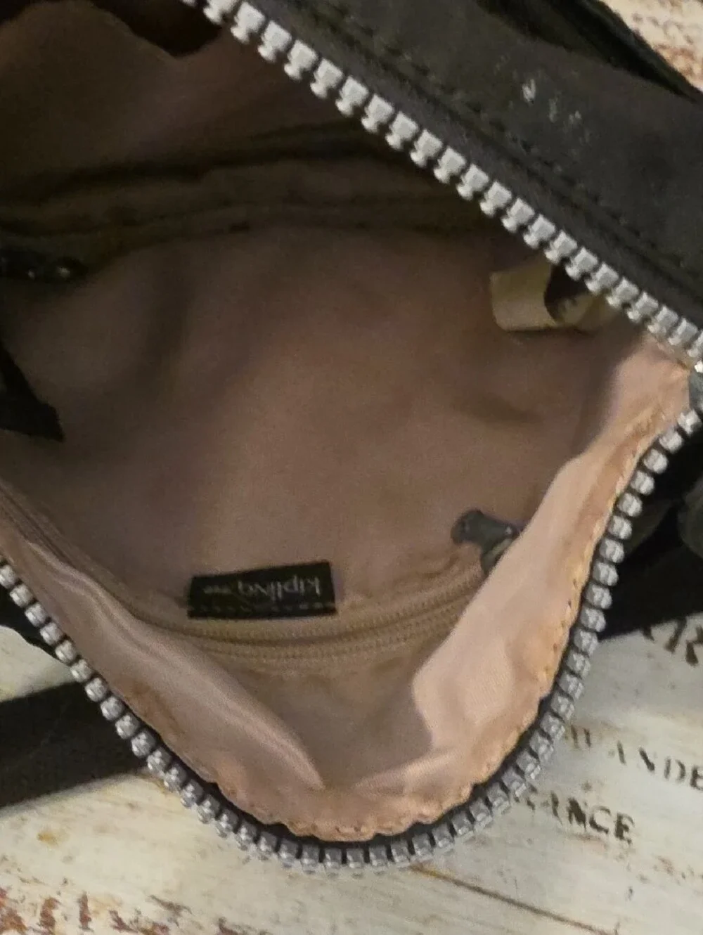 Kipling Black Hobo Shoulder Bag with Multiple Zips